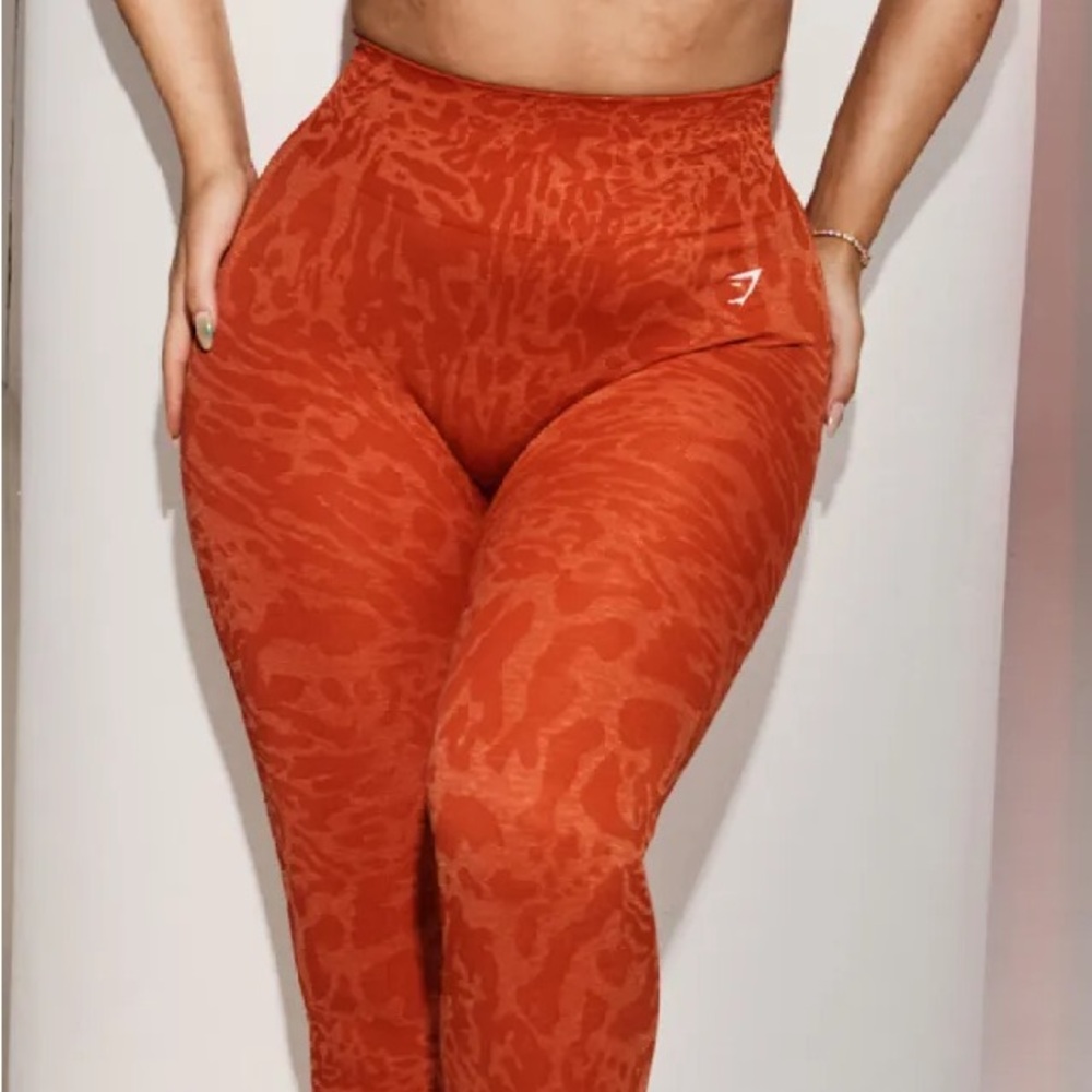 Gymshark x Whitney Adapt Fleck Orange Leggings